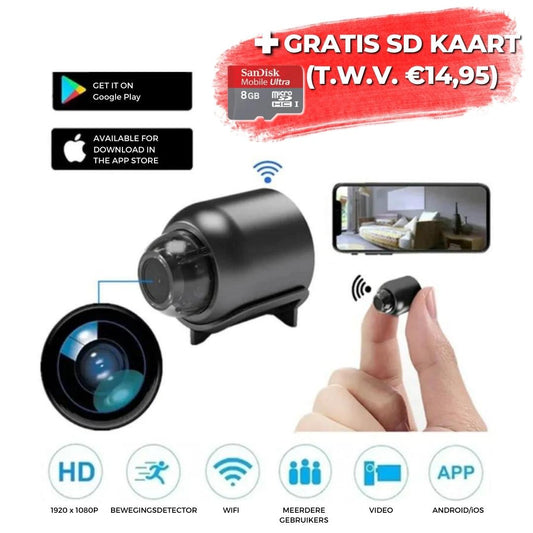 WifiCam™ - Draadloze mini HD camera op WiFi